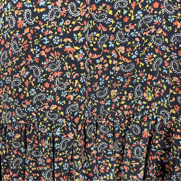 New Doen Silk Savona Blouse in Saint Claude Paisley S - Picture 12 of 15